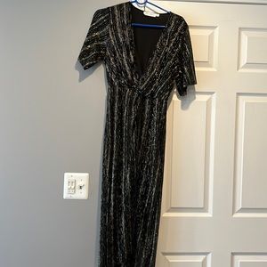 Black shimmer dress